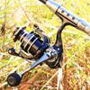 New Fishing Reel 5.2:1 Gear Ratio, 22LB Max Drag, Metal Rocker, Smooth Casting, High Speed Spool Spinning Fishing Reels Carp Fishing Wheel