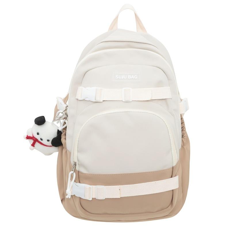 

Шкільний рюкзак для студентки. Рюкзак з контрастними швами хакі