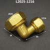 Brass Compression Elbow Pex 1216/1418/1620/2026/2632 Pipe Fitting Aluminum Plastic Pipe Fittings for Floor Heating