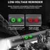 New Multifunctional Flashlight with Side Floodlights Telescopic Zoom Outdoor Portable LED Flashlight Carrying Tail Hook