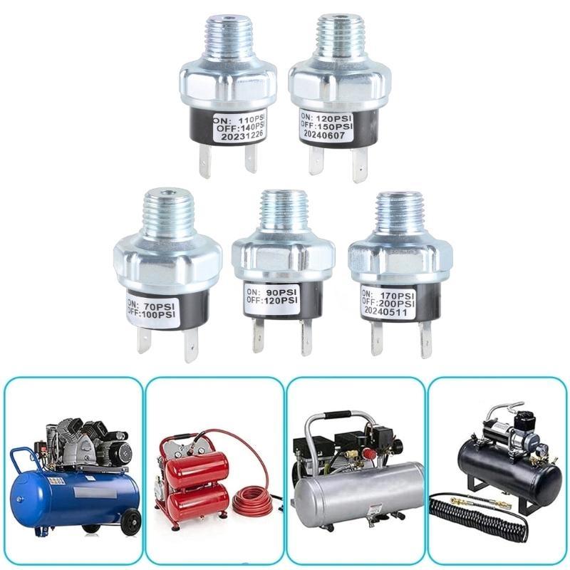 General Compressor Pressure Switches 1/4" Thread High Efficiency Air Pressure Control Switches Upgrades for Projects