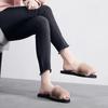 Indoor Outdoor, Women, Slip-on, Open Toe, Flat, Warm, Winter, Slipper Shoes