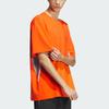 Adidas Future Style Short Sleeve T-Shirt With Printed Logo, Quick-Dry Sport Casual Men Tops Semi-Solar-Orange JI9884