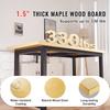 SucceBuy 330 Lbs Wood Table Top Rectangular Countertop Universal Solid One-Piece Maple Desktop for Office & Home Desk
