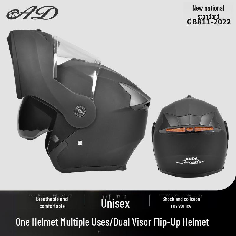 

3C Certified All-Season Flip-Face Full Motorcycle Helmet for Men & Women with Winter Warmth