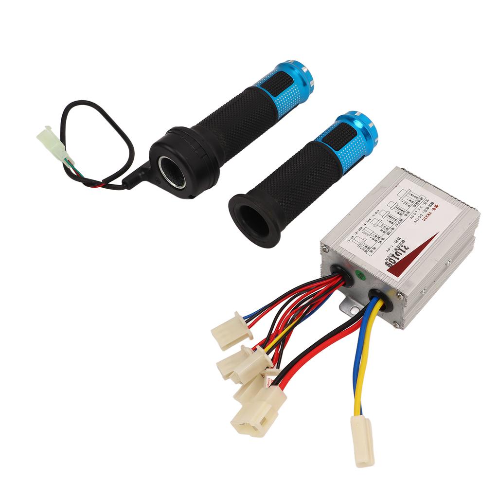 Electric Bike Speed Controller with Throttle Grip 12V 500W Aluminum Alloy for Electric Tricycle