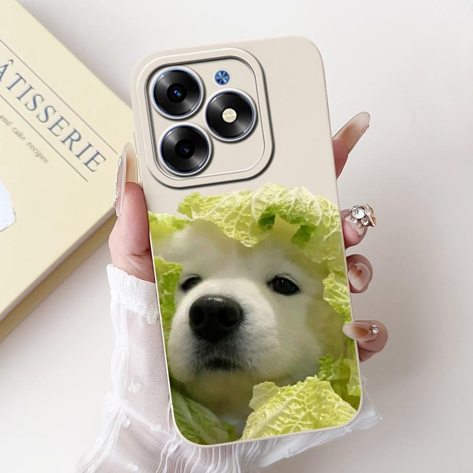 For Tecno Spark 20C Case Spark20 Pro KJ6 Cute Animals Carton Cover Soft TPU Phone Case For Tecno Spark 20 Pro Plus Spark20 Shell