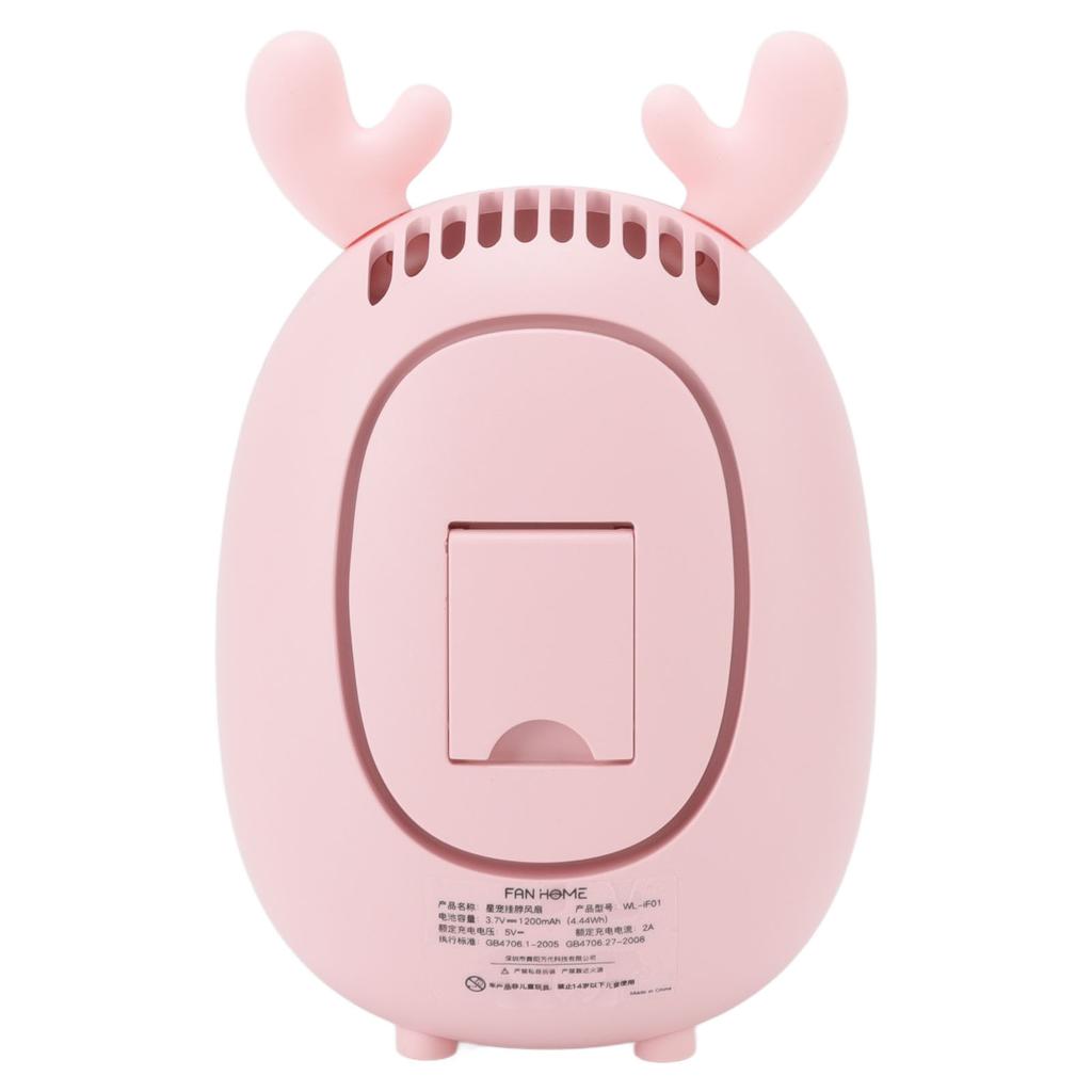 Portable Neck Fan Cute Pet Multifunction 3 Speeds Low Noise USB Rechargeable Bladeless Hanging Neck