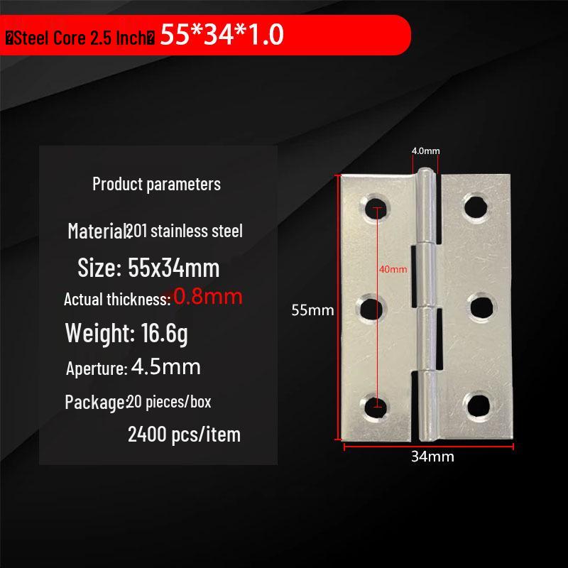 304 Stainless Steel Mini Hinges: 1-4 Inch Options for Cabinets & Wooden Boxes