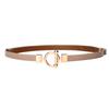 Slim Belt Women's Adjustable Leather Decorative Belt Versatile Dress Belt Women's Small Belt