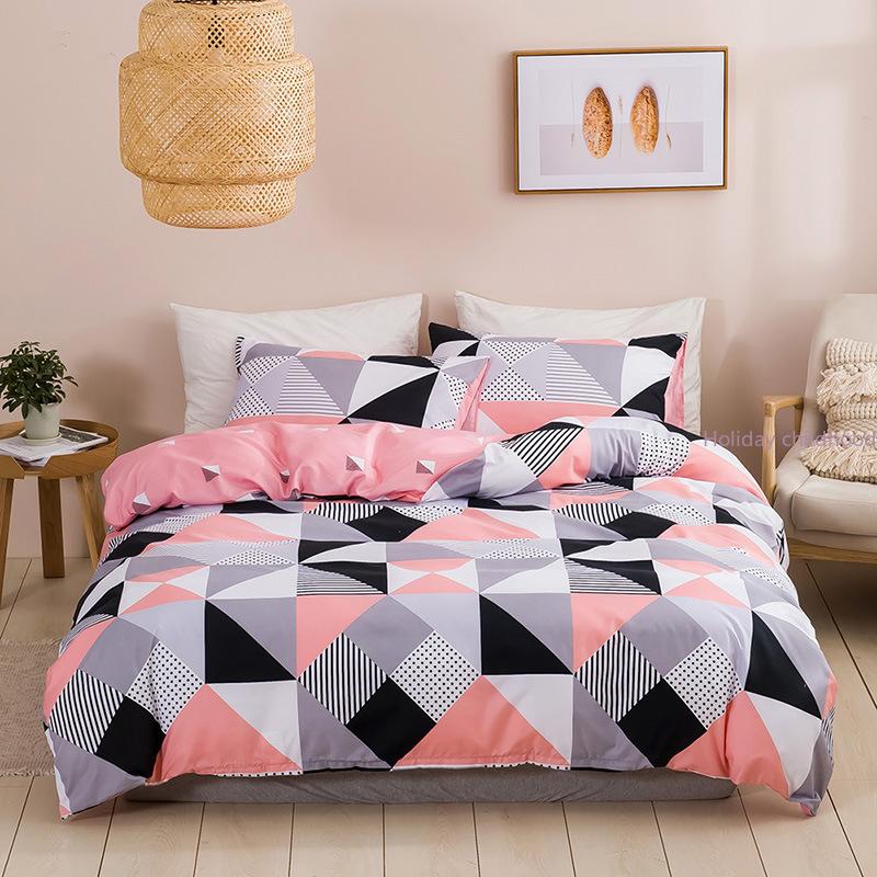 Modern Geometric Pattern Duvet Cover King Size Home Soft Queen Quilt Cover Fashion Full Twin Bedding Set