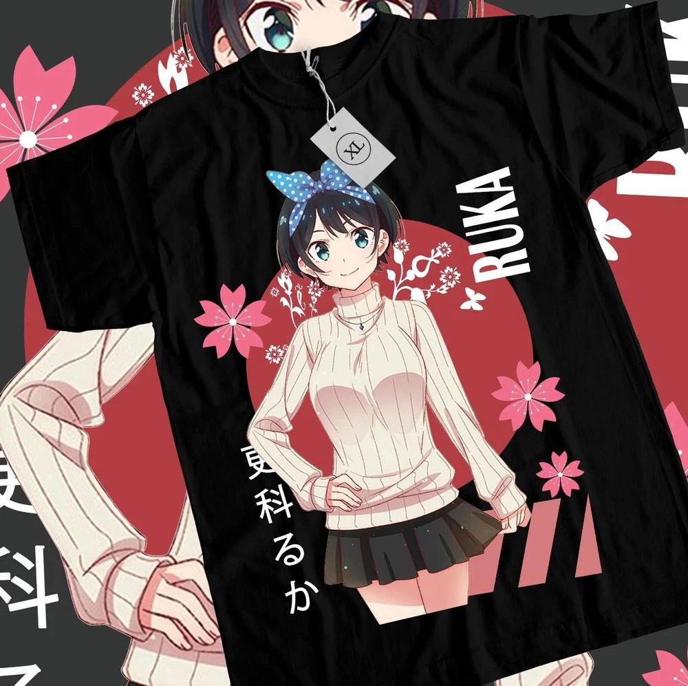 Ruka Sarashina Tshirt Kanojo Okarishimasu Japanese Girl Kawaii Shirt Black S