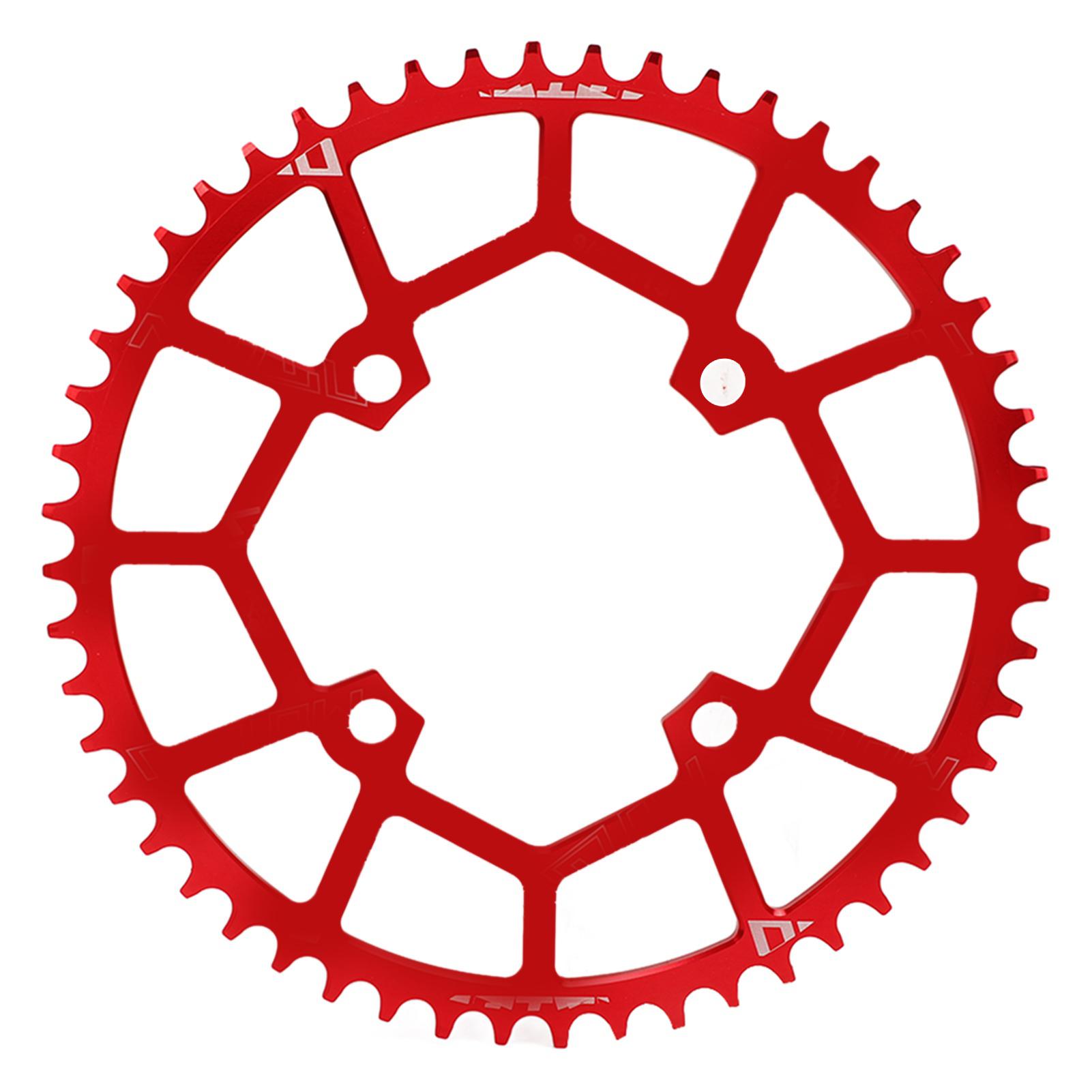Mountain Bike 104BCD Gear Disc 52T 104mm Aluminum Alloy Mountain Bike Tooth Disc Chainring Positive Negative Chainrings