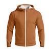 Men's Casual Raglan Sleeve Hooded Long Sleeve Sun Protection Jacket Lightweight Breathable Outdoor Zip Up Top