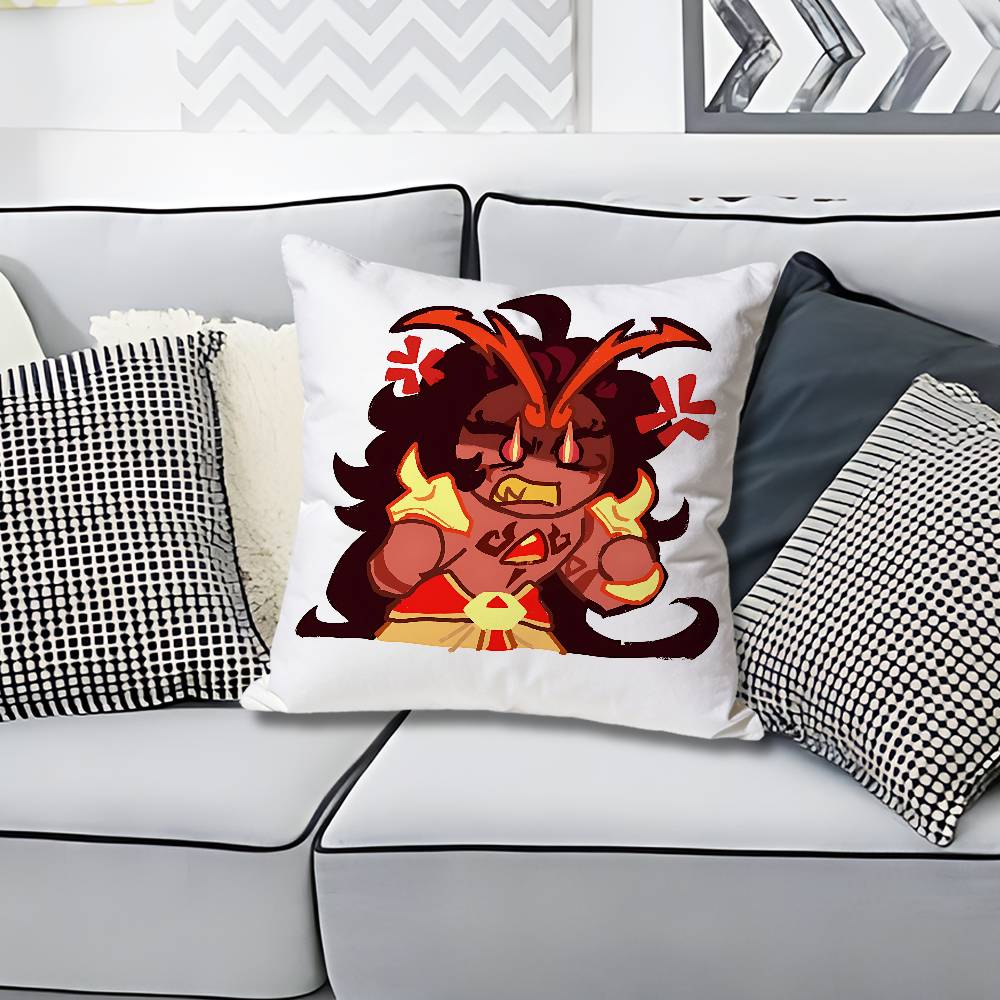 RRun Kingdom Burning Spice CCookie Pillow Cases for Bedroom Living Room Sofa Home Decor Polyester Cushion Cover with Zipper