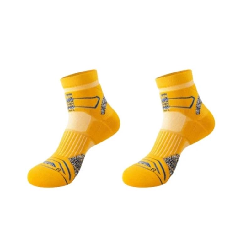 

Профессиональные носки для трейлраннинга на марафон для мужчин, летние спортивные фитнес-носки с амортизацией, утолщенные, быстросохнущие, тренировочные гольфы, носки до середины голени US 6.5-10 EU39-44