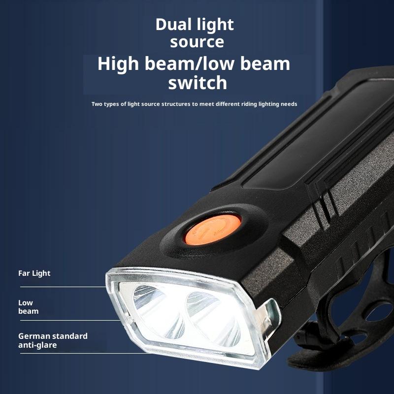 Uppladdningsbar cykellampa Mini Nattsäkerhetsvarning Baklykta Fram Bak Cykellampa LED-markering Cykelbaklykta
