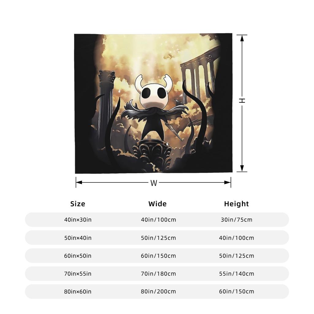 Hollow Knight Silksong Flauschige Decke Cartoon Individuelle Überwurfdecke für Zuhause 200x150cm Plüsch Dünne Steppdecke