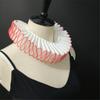 Comfortable Ribbon Faux Collar Colonial Clown Choker Neck Collar Ideal for School Uniforms Performances and Parties