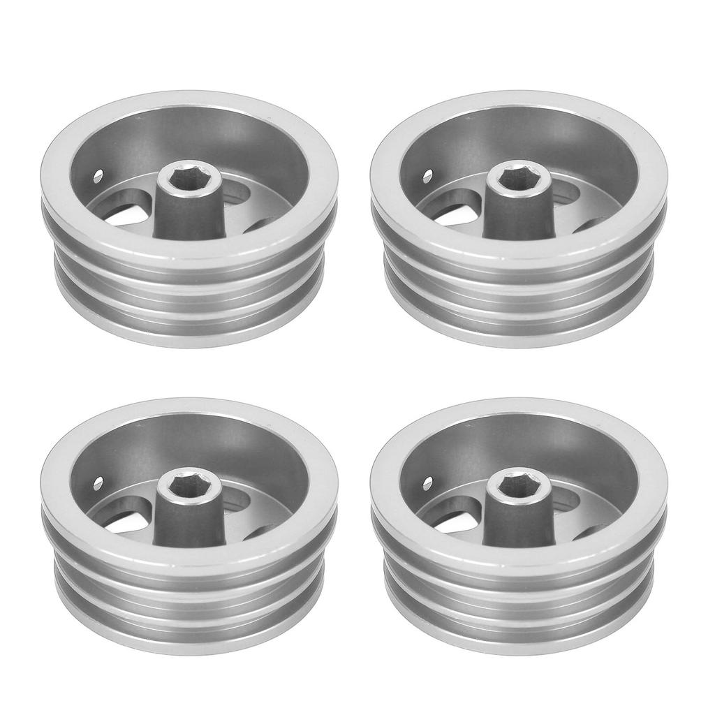 4Pcs RC Car Wheel Rim Aluminum Alloy Sturdy Structure Stylish Look Wheels Hub Rim for MN82 RC Car