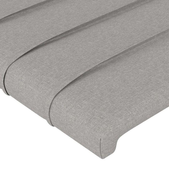 VidaXL Headboard Bedroom Furniture Single Bed Accessory Headboard Bed Frame Interior Light Grey 346130