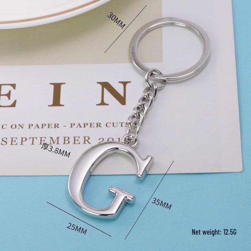 Custom English Alphabet Keychain: Personalized Letter Pendant Gift