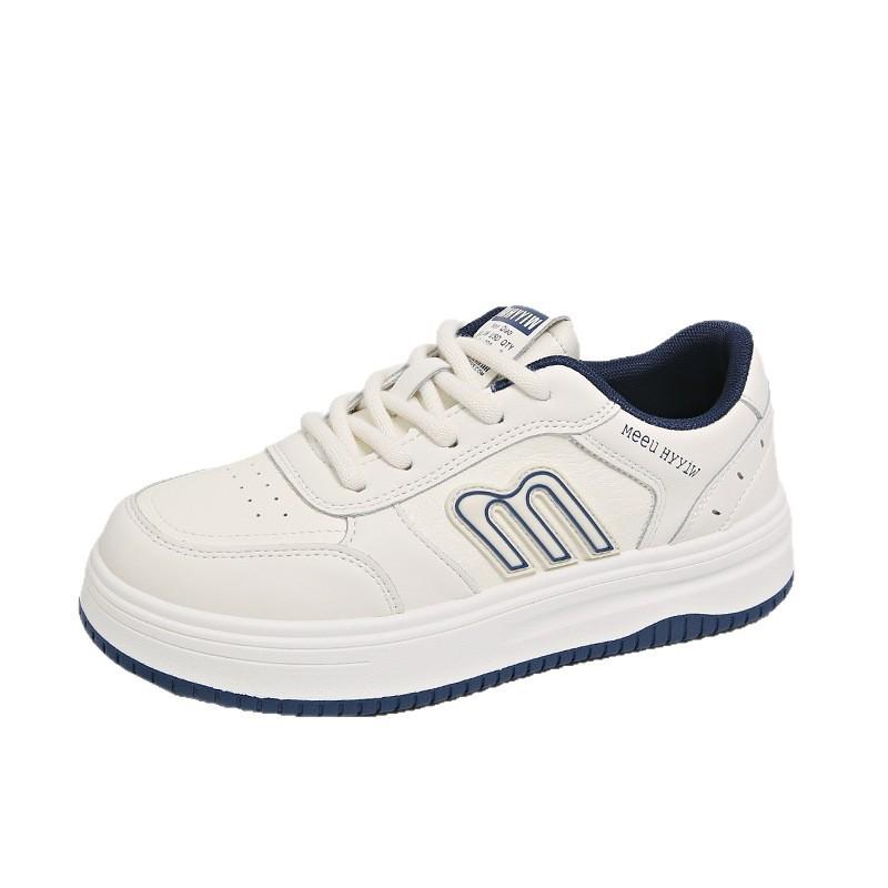 Women's Shoes 2025 Autumn New Fashion Platform White Shoes Youth Outdoor Soft-soled Sports Shoes Breathable Casual Board Shoes