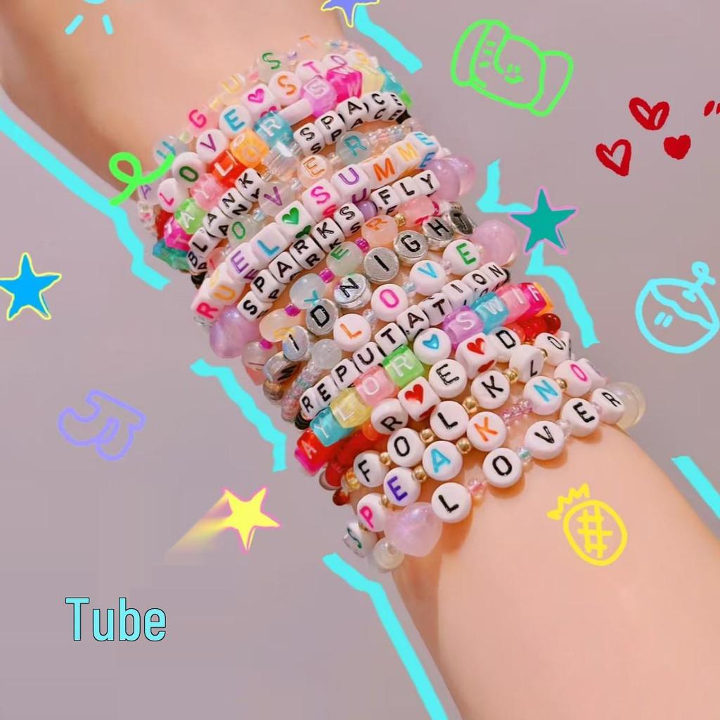 Acrylic Letter Beads for Kids' Jewelry Making – Educational DIY Beading Accessories