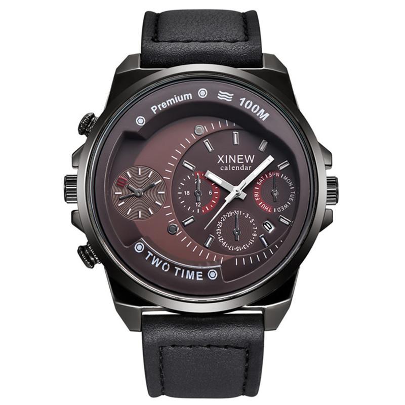 Watch Men's Belt Gift Simple Calendar Quartz Watch