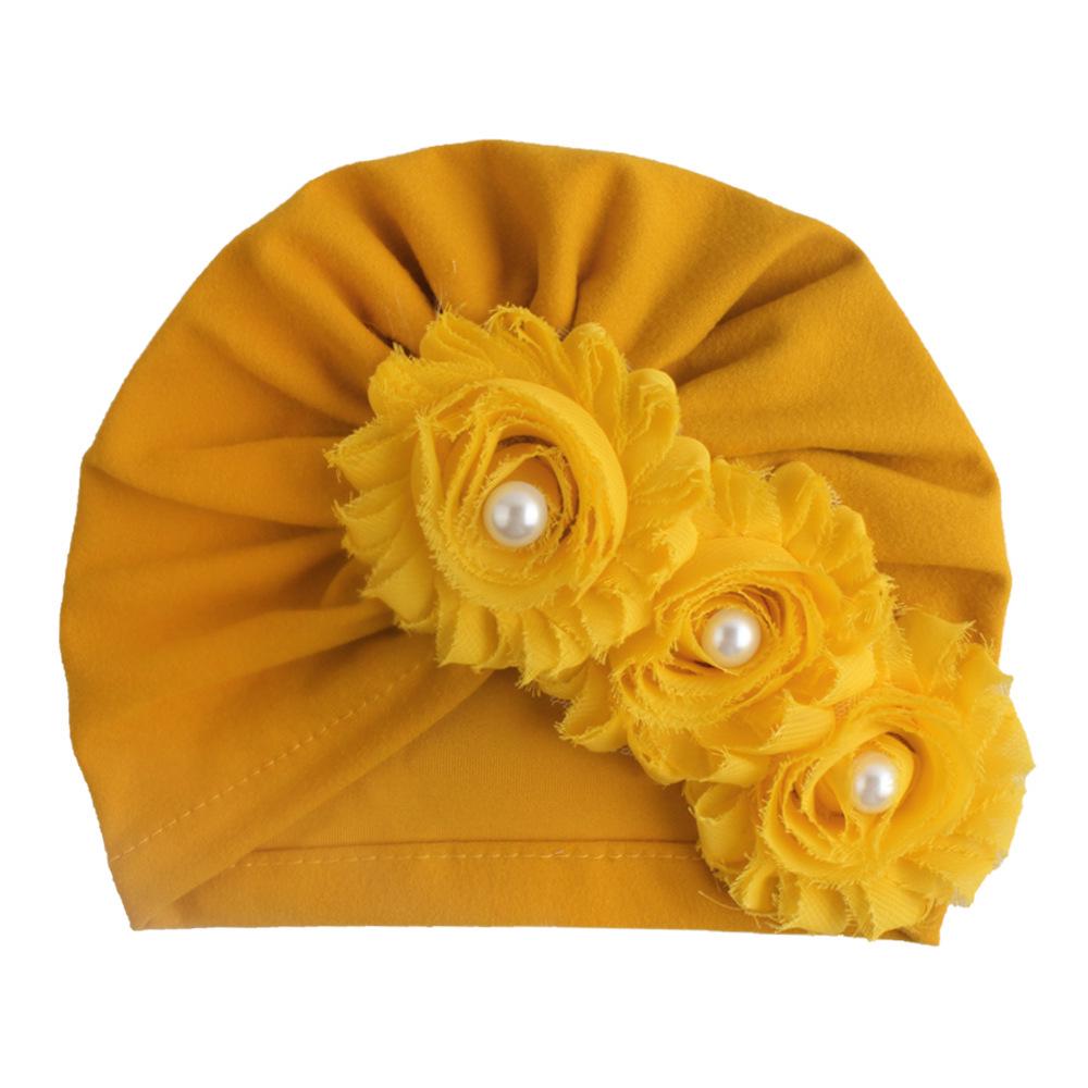 Sunflower Diamond Baby Hat - Solid Color