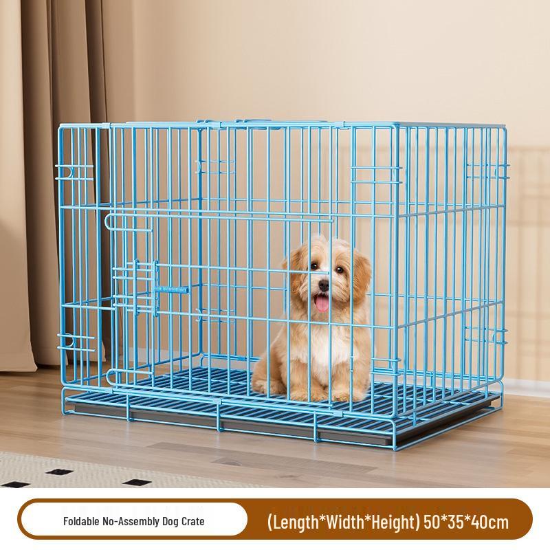 Indoor Pet Cage with Toilet for Small to Medium Dogs & Cats