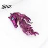 Animal-inspired Jewelry Horse Brooch Sparkling Rhinestones Inlaid Enamel Gift Pin