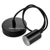 Black E27 Screw Base Lamp Holder Pendant Wire - DIY Creative Hanging Light Accessories
