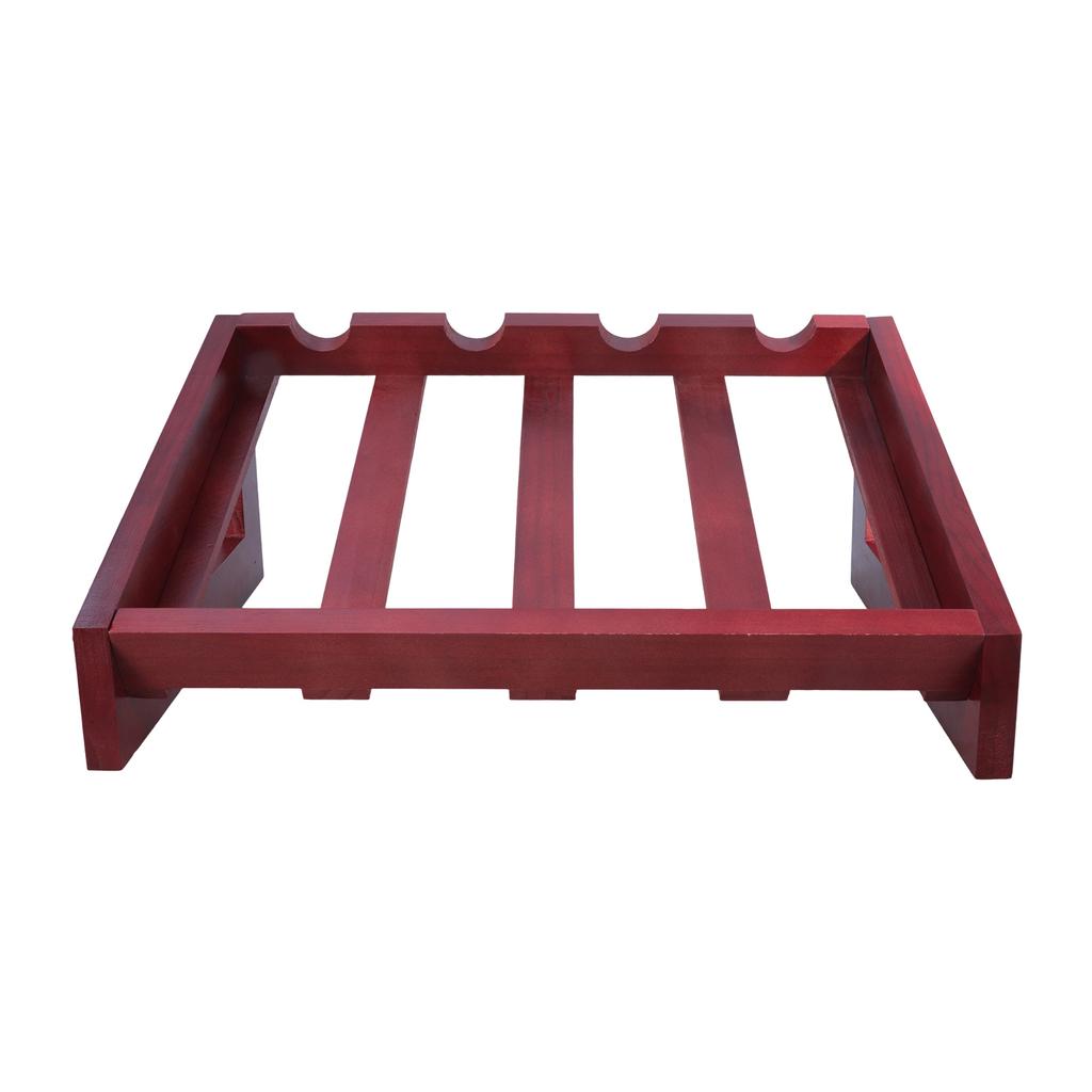 Rustic Style Wooden Wine Rack For Home Kitchen Bar Decorations Durable Storage Shelf For Wine Bottles Display