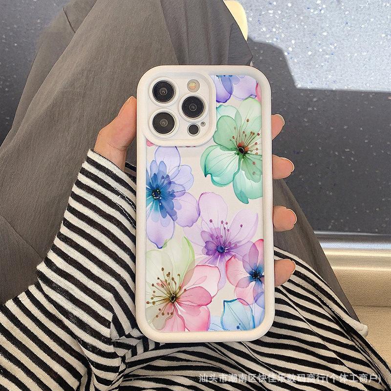 Applicable to iPhone13/14 Apple 15ProMax niche flowers and plants 11/12 anti-drop 16plus all-inclusive mobile phone case