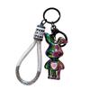 Cartoon Trendy Cool Love Rabbit Keychain Cute Rabbit Doll Pendant Couple Car Key Chain Gift
