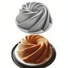Moule à gâteau à vis sans fin 9 pouces Aluminium Accessoires de cuisine Décoration Anniversaire Saint-Valentin Mariage DIY Moule à charlotte 3D