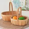 Cesto da picnic grande in vimini con manico Designs Accessorio per giardino Frutta Caramelle Vino e Raccolta Uova di Pasqua