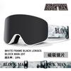 Adult ski goggles with cylindrical magnetic flip-up design, compatible with prescription lenses, unisex style, suitable for skiing and mountaineering