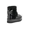 UGG Sheepskin Warm Heightening Non-Slip Round Toe Short Tube Warm Short Snow Boots Women snow boots Black 1151630-BLK