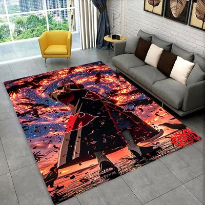 3D N-Naruto Cartoon Anime I-Itachi Carpet Rug for Playroom Bedroom Living Room Sofa Home Decor,kids Area Rug Non-slip Floor Mat
