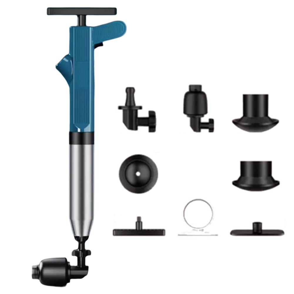 Plunger Toilet Pipe Unblocker Air Guns Cleaner Automatic High Pressure Air Drain Blasters Pump Sink Drain Dredge Tools Powerful