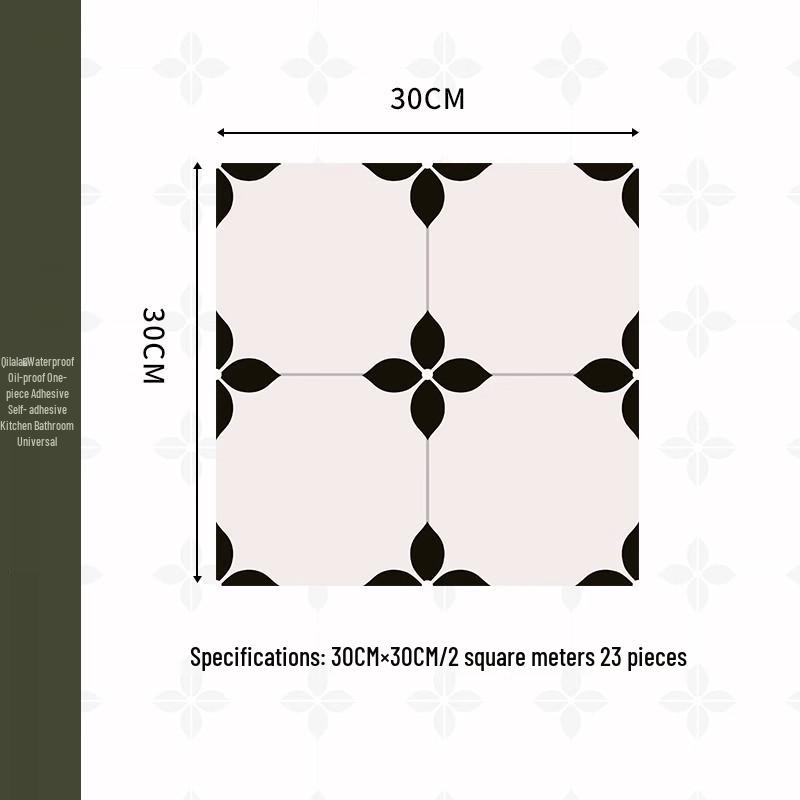Waterproof Anti-slip Self-adhesive Bathroom & Kitchen Floor Tile Sticker