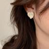 Autumn/Winter Myriad Series Retro Coffee Light Luxury Stud Earrings - Versatile Women's Style.