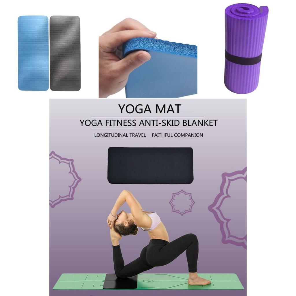 Nbr Yoga Assistance Mat Thick 1.5cm Padding For Flat Support And Elbow Protection Ideal For Fitness Equipment And Massage Therapy