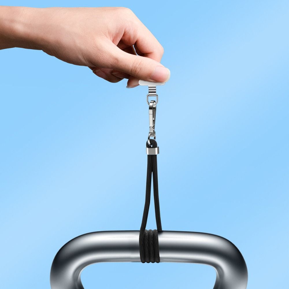 Ultra-thin Phone Lanyard Tab Anti-fall Metal Mobile Phone Lanyard Patch Anti-lost Snap Strap Phone Case Hanging Rope