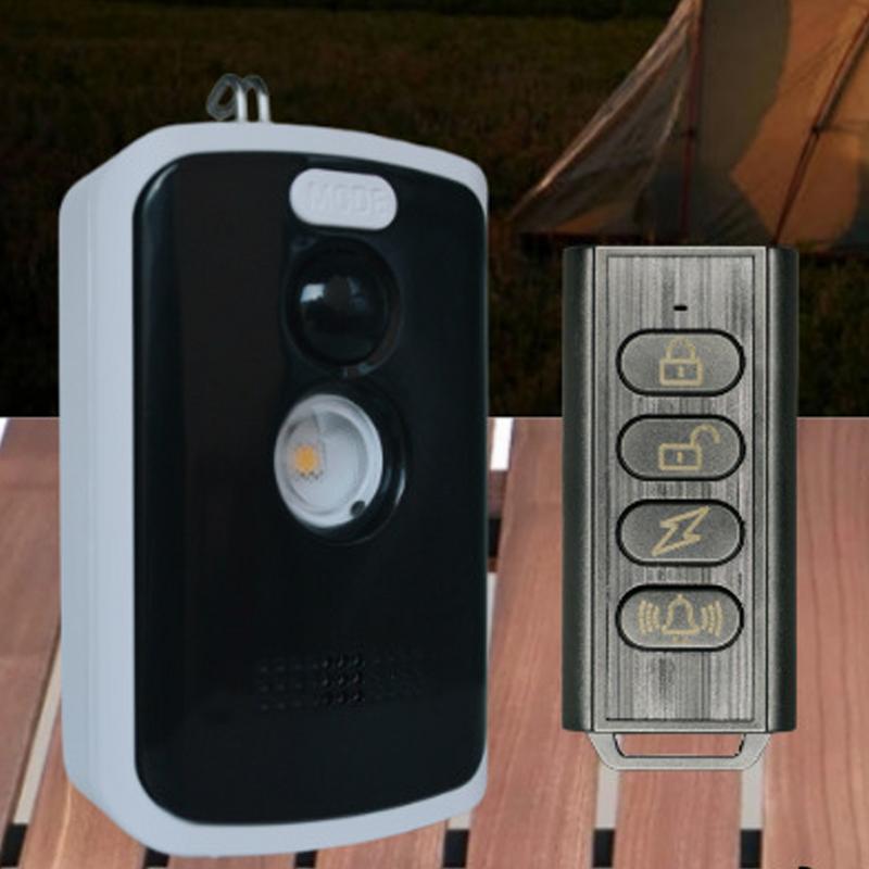 Wireless Motion Activated Alarm with remote control Early Warning Safety Outside Defense Device Camping Perimeter Alarm