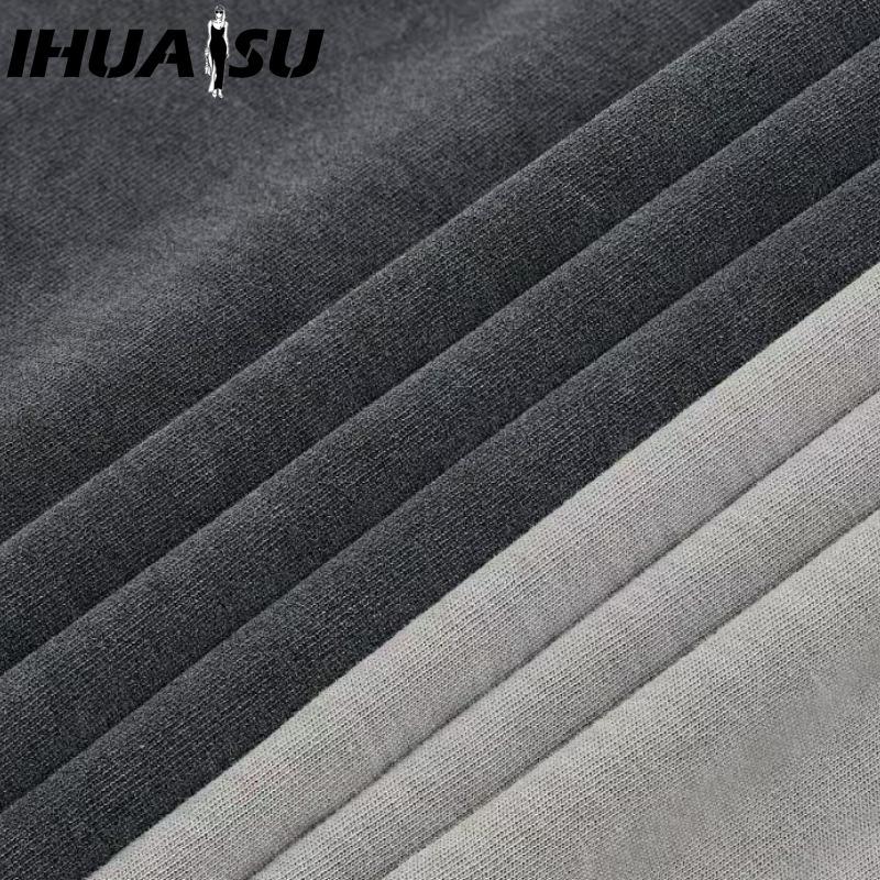 IHUASU Bavlněné tričko s krátkým rukávem Pánská móda Košile s volným polovičním rukávem Košile s potiskem