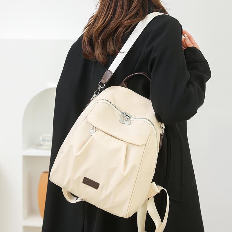 Women's Nylon Backpack Large Capacity Lightweight Backpack Multifunctional Shoulder Bag
