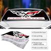 C-Corvette Novelty Car Front Windshield Sunshade 70x130cm Cartoon Foils Car Window Windscreen Cover